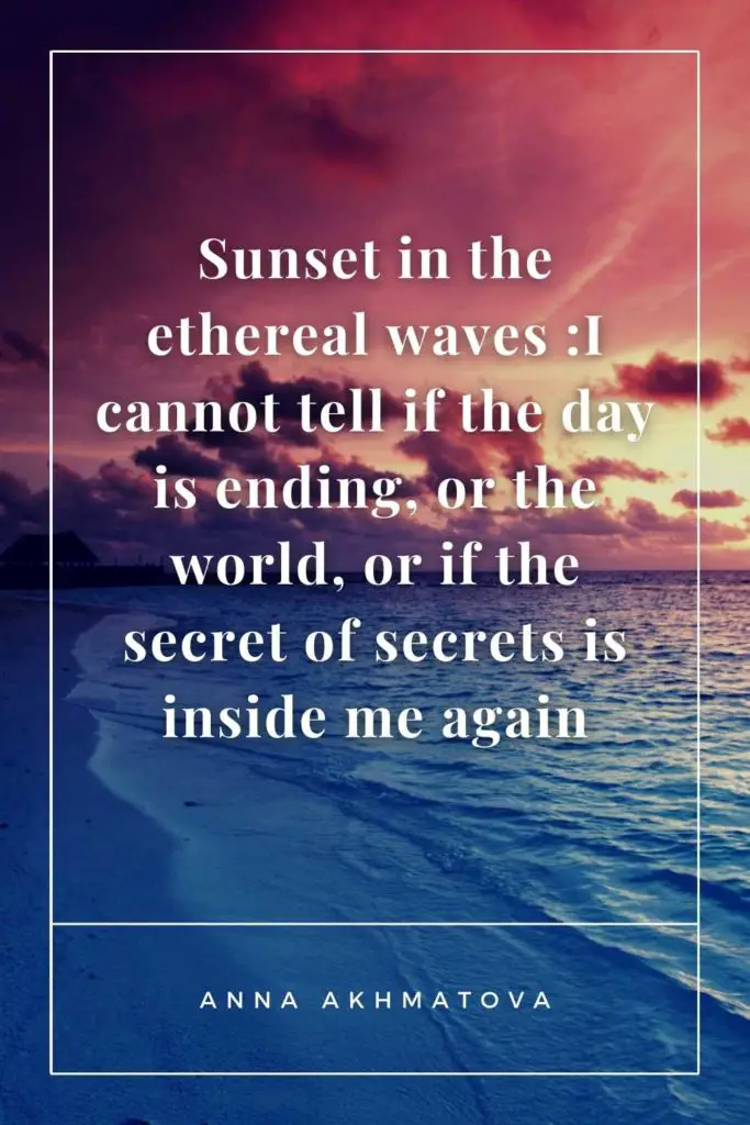 Sunset and Beach Quotes