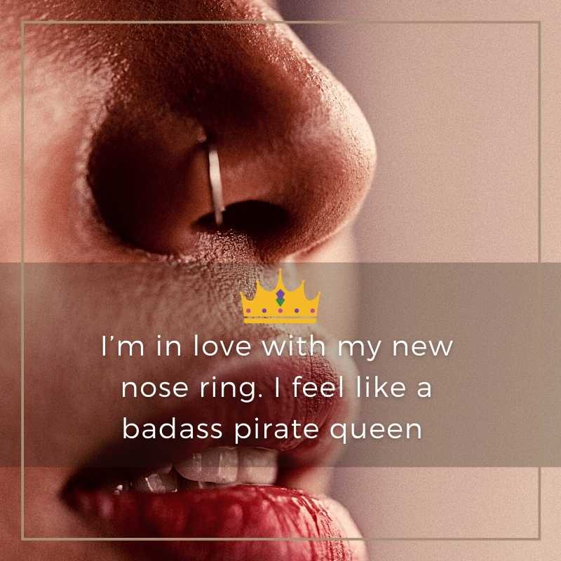 70+ Nose Ring Instagram Captions to Make Your Pics Shinier