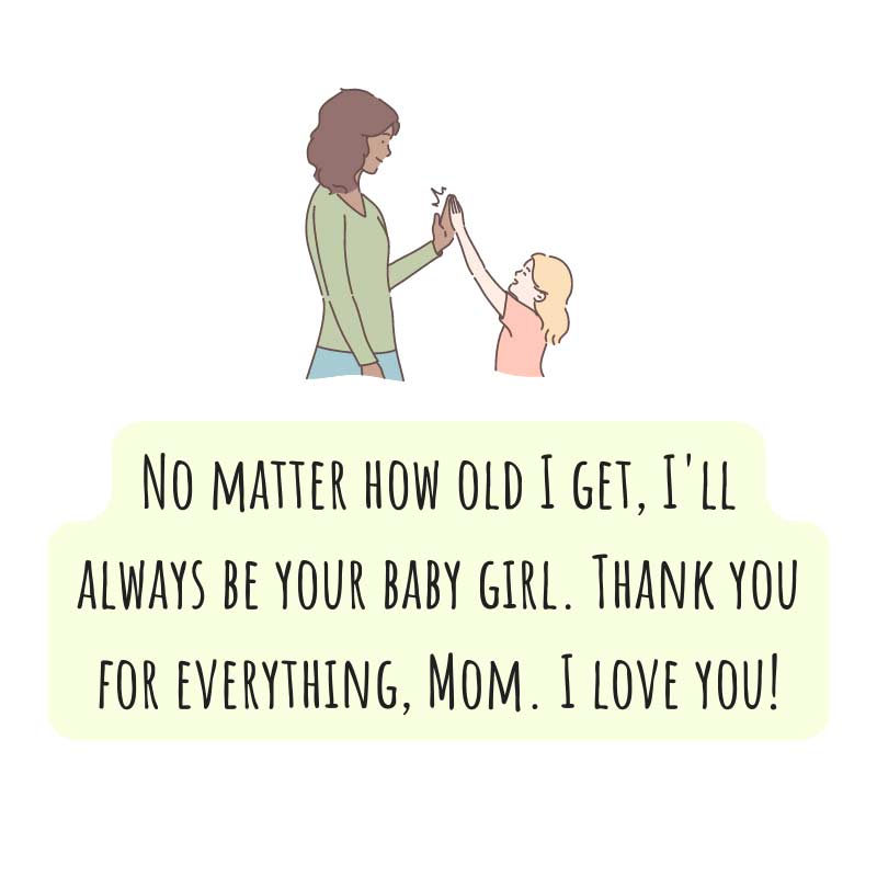 'I Love You Mom' Message