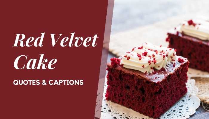 Red Velvet Cake Quotes & Instagram Captions