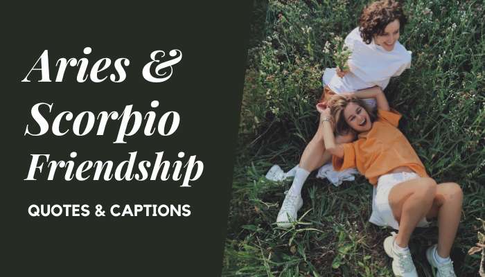Aries and Scorpio Friendship Quotes Instagram