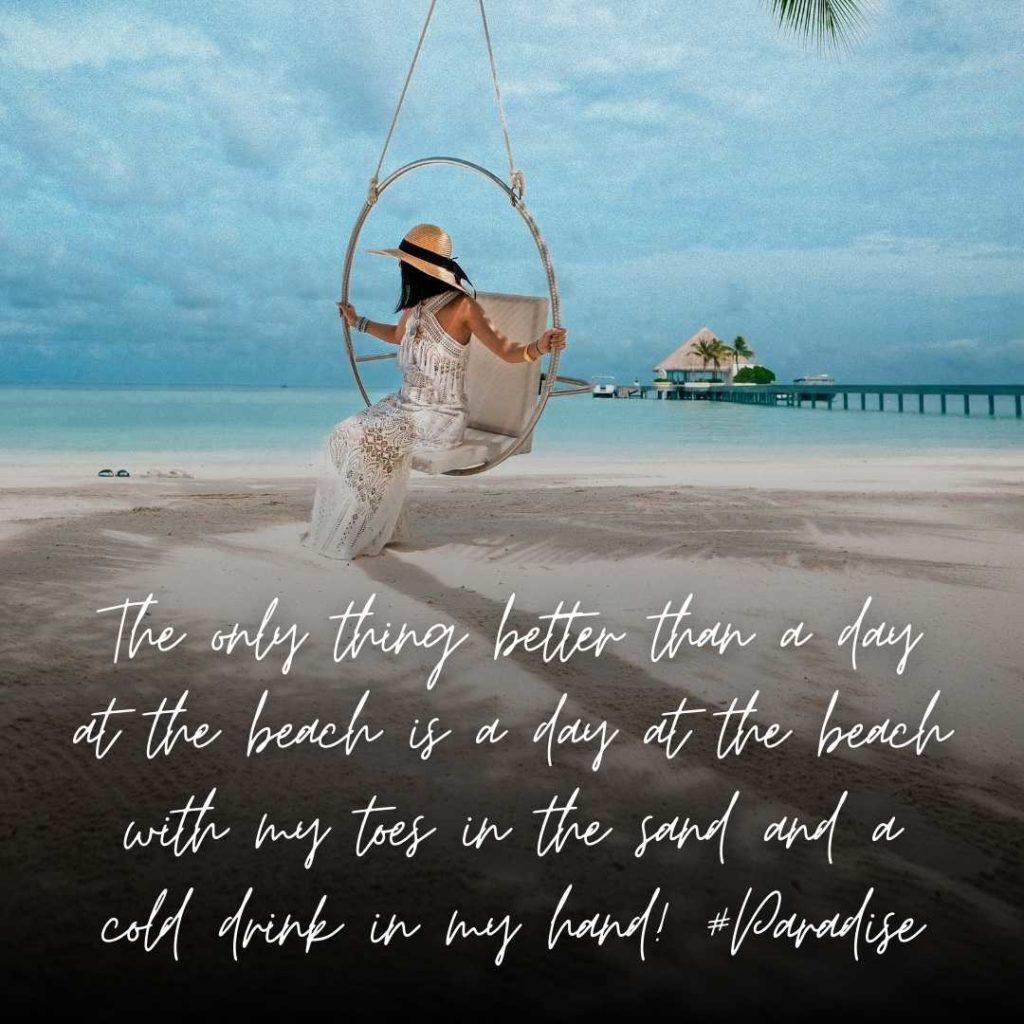 Beach Swing Instagram Captions