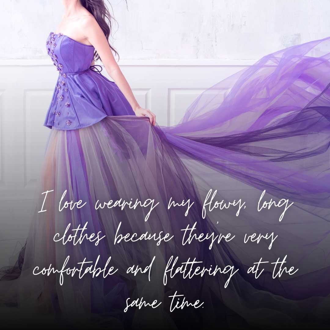 60+ Long Dress Instagram Captions for Your Photos