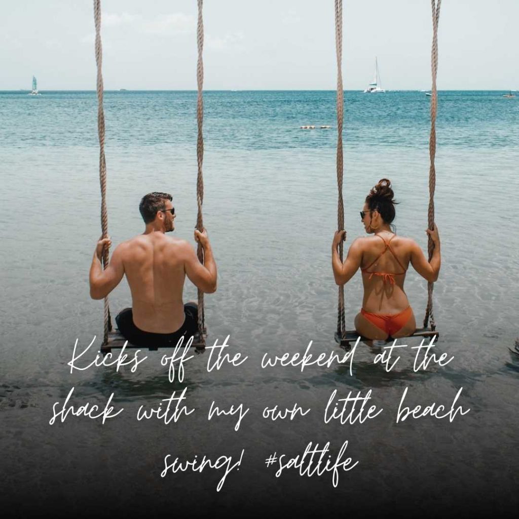 Beach Swing Instagram Captions