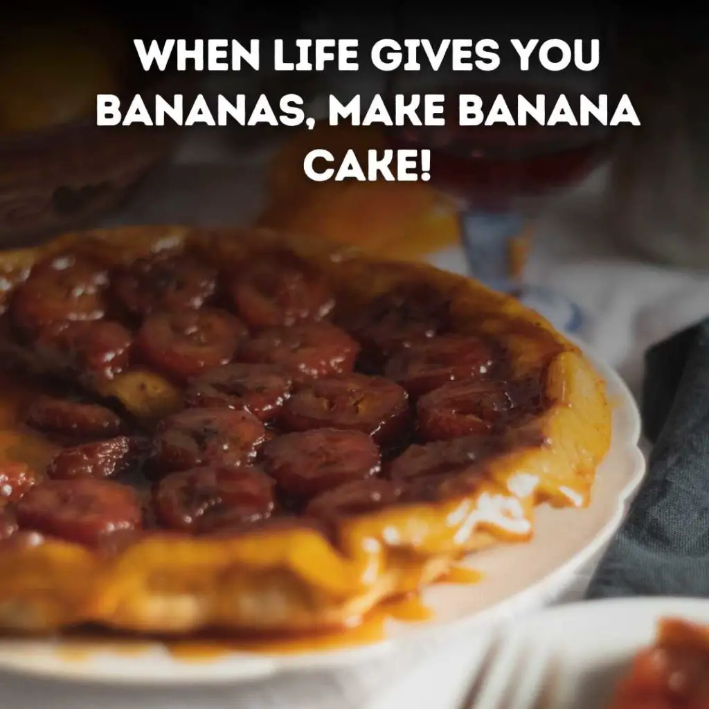 Banana Cake Instagram Captions