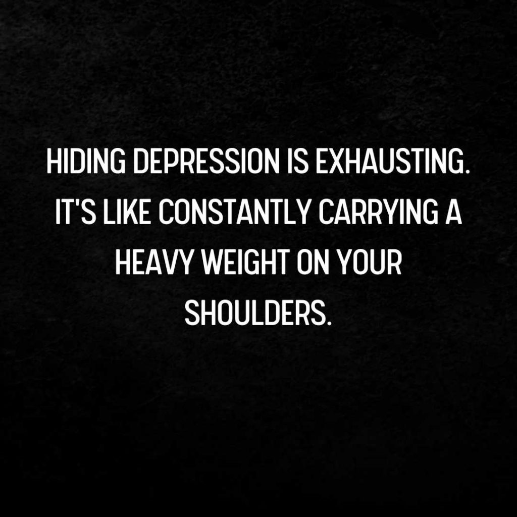 Hiding depression quotes