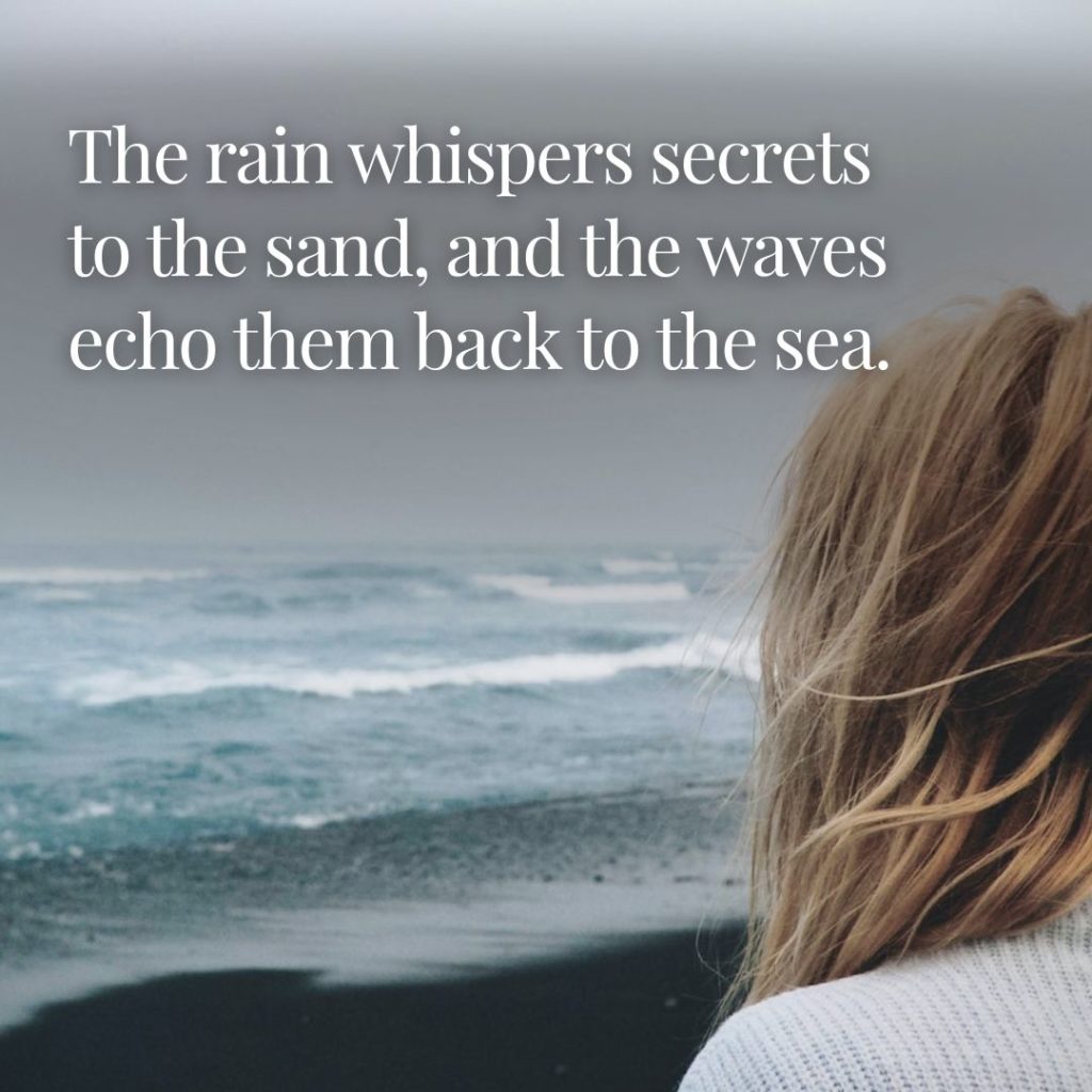 Rainy Day at the Beach Quotes & Instagram Captions